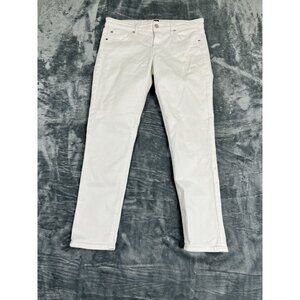Gap Girlfriend Fit White Denim Jeans Size 28 Womens